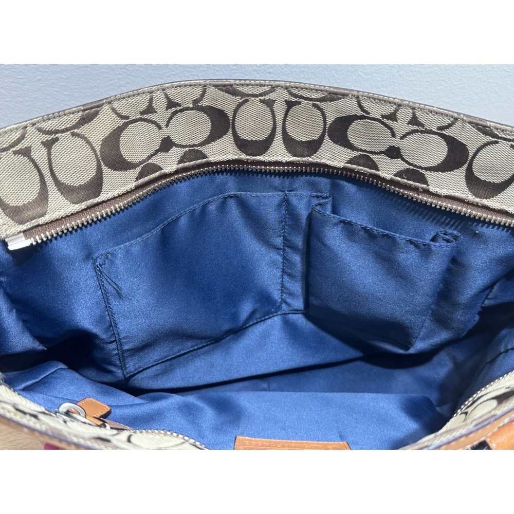 COACH Multicolor Patchwork Tote Bag Two Handles Z… - image 15